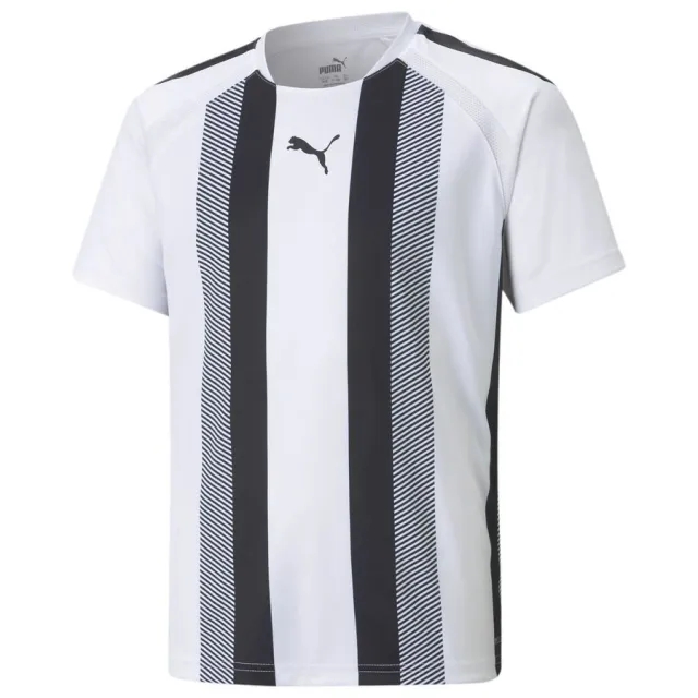 Puma Teamliga Striped Jersey - Puma White/Puma Black - ['White']