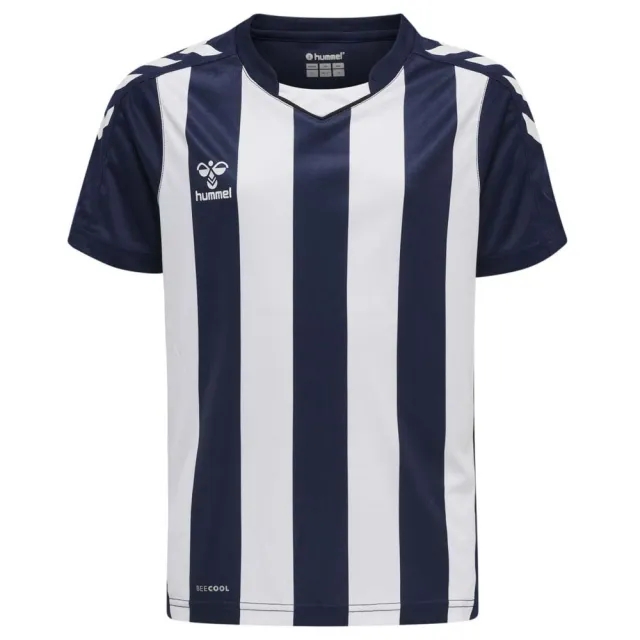 Hummel Core Xk Striped Short Sleeve T-shirt  - Blue