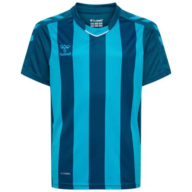 Hummel Core Xk Striped Short Sleeve T-shirt  - Blue