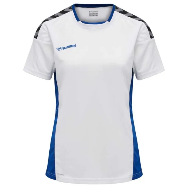 Hummel Sports Top With Chevrons - ['Blue', 'White']