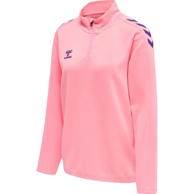 Hummel Half-Zip Sweatshirt - ['Pink']