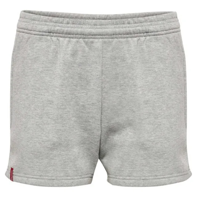 Hummel Red Basic Sweat Shorts  - Grey