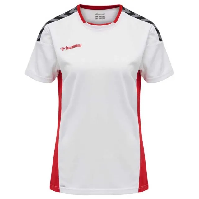 Hummel Sports Top With Chevrons - ['Red', 'White']