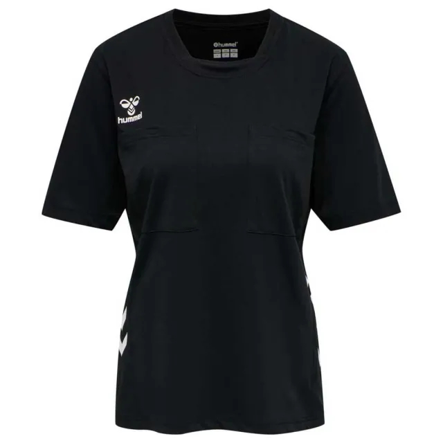 Hummel Referee Chevron Short Sleeve T-shirt  - Black