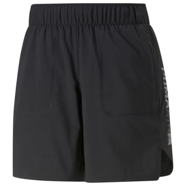 Puma Running Shorts Plcd Graphic - ['Black']