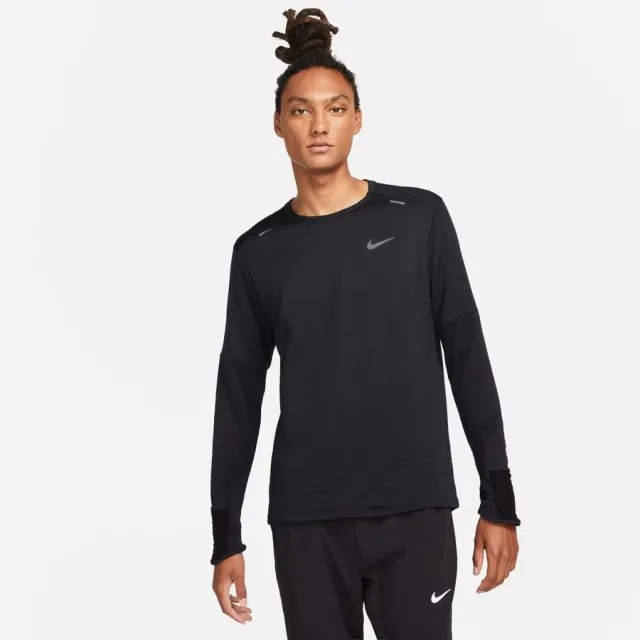 Nike Running Shirt Therma-Fit Repel Element Crew - ['Black']