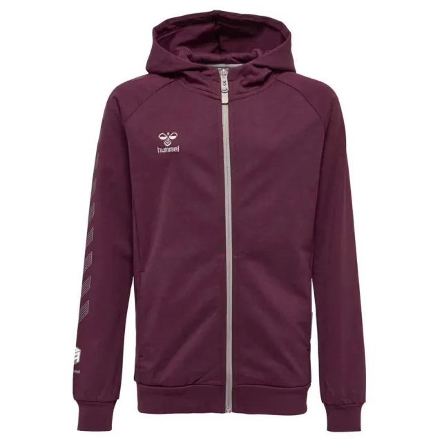 Hummel Move Grid Cotton Full Zip Sweatshirt  - Purple