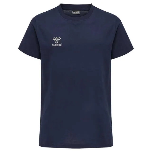 Hummel Move Grid Cotton Short Sleeve T-shirt  - Blue