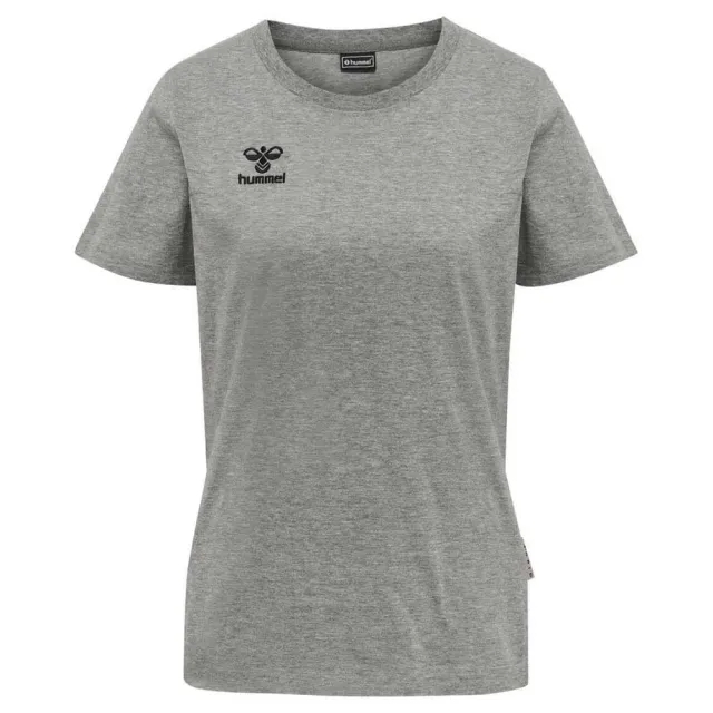 Hummel Move Grid Cotton Short Sleeve T-shirt  - Grey