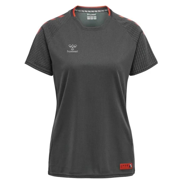 Hummel Pro Grid Training Short Sleeve T-shirt  - Grey