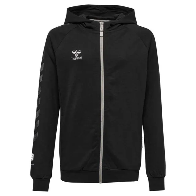 Hummel Move Grid Cotton Full Zip Sweatshirt  - Black
