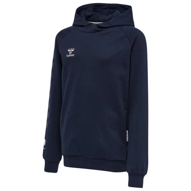 Hummel Move Grid Cotton Hoodie  - Blue
