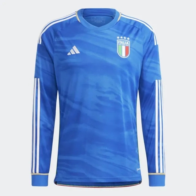 adidas Italy Mens LS Home Shirt 2023