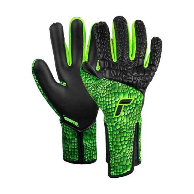 Reusch Goalkeeper Gloves Venomous Gold X - ['Green', 'Black']