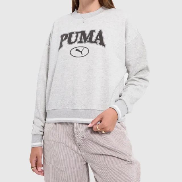 Puma Squad Crew Fl Sweatshirt Womens - Grey