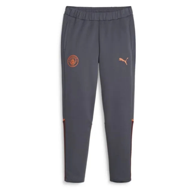 Puma Mens Manchester City Football Casual Sweatpants - Grey