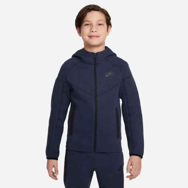 Nike Sportswear Tech Fleece Big Kids'  Full-Zip Hoodie - Blue