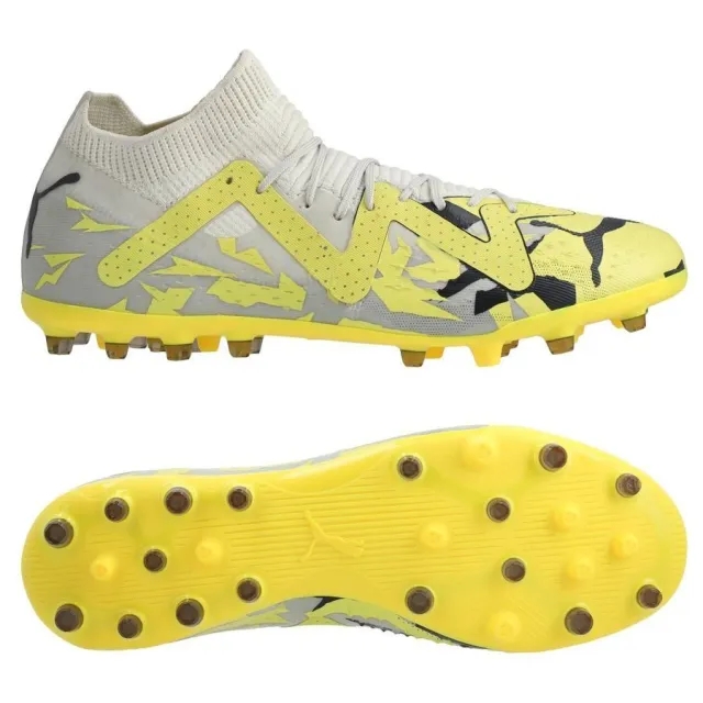 Puma Future Match MG Mens White/Yellow Football Boots