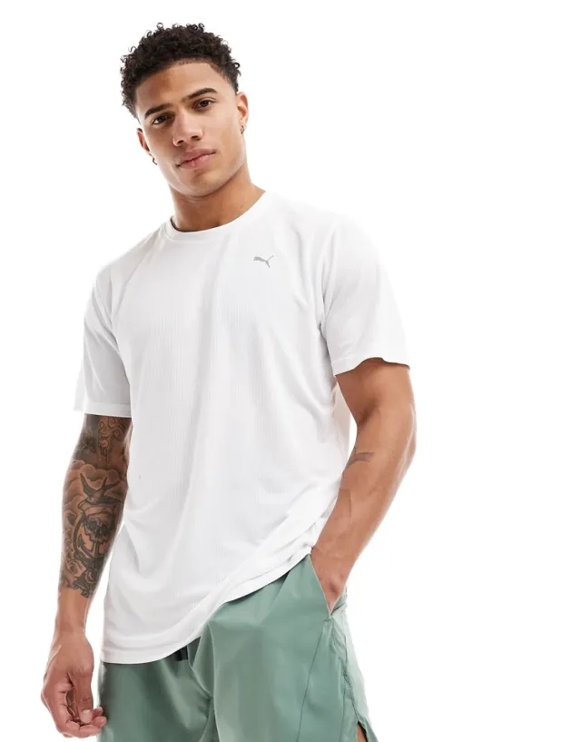 Puma Training Logo T-Shirt In White