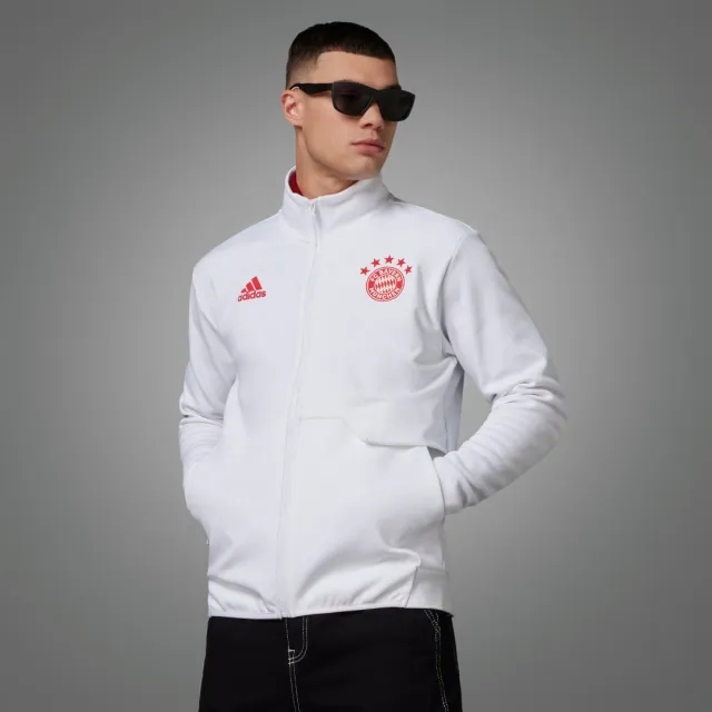 Bayern Munich Anthem Jacket (White) 2023-2024 Men's Size: Small Made By: Adidas