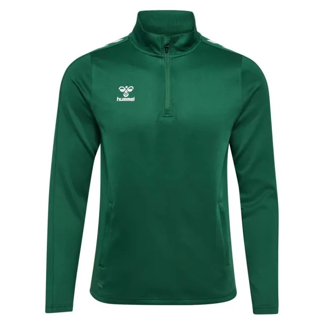 Hummel Core Xk Poly Half Zip Sweatshirt  - Green