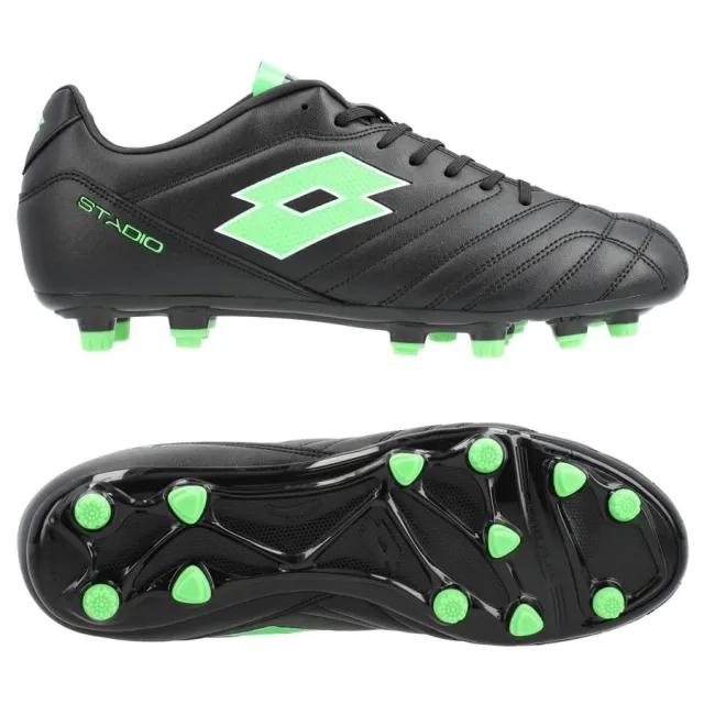 Lotto Stadio 705 Fg - Black/Spring Green - ['Black']