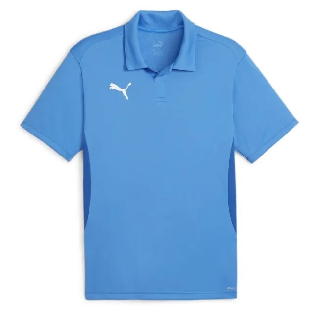 Teamgoal Polo Electric Blue Lemonade-Puma White-Puma Team Royal - ['Blue']