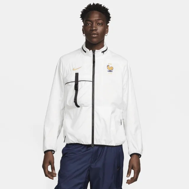 FFF Men's Nike Football Halo Jacket - White - Polyester