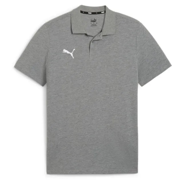 Teamgoal Casuals Polo Medium Gray Heather-Puma White - ['Grey']