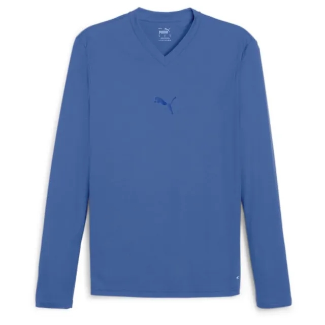 Teamgoal Baselayer Tee Ls Electric Blue Lemonade-Puma Team Royal - ['Blue']