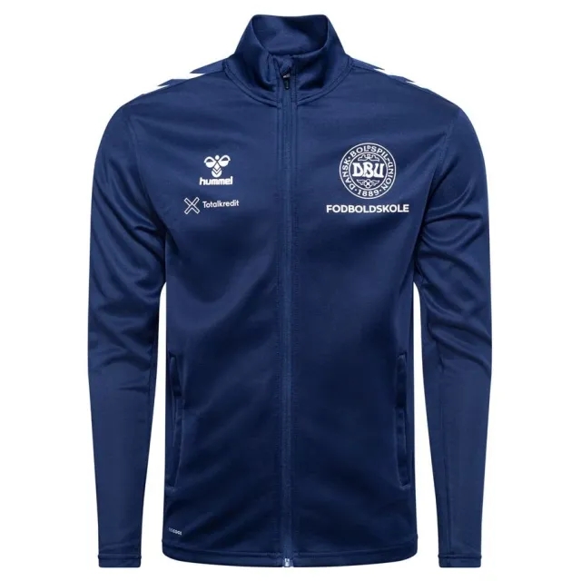 Hummel Dbu Football School Coach Poly Full Zip Sweatshirt - ['Blue']