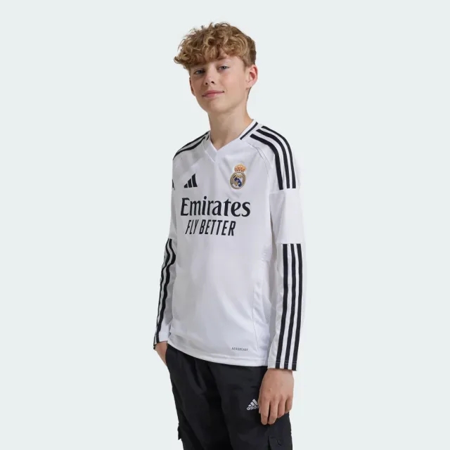 adidas Real Madrid Kids LS Home Shirt 2024/25
