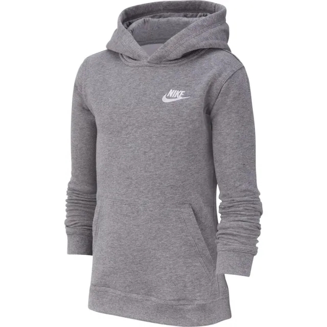 Nike Sportswear Hoody Boys - Lightgrey, White