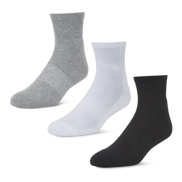Foot Locker 3 Pack Active Dry Quarter - Grey