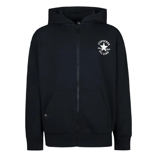 Converse Kids Sustainable Core Full Zip Sweatshirt  - Black