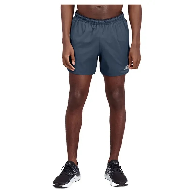 New Balance Men's Impact Run 5 Inch Short in Green Polywoven