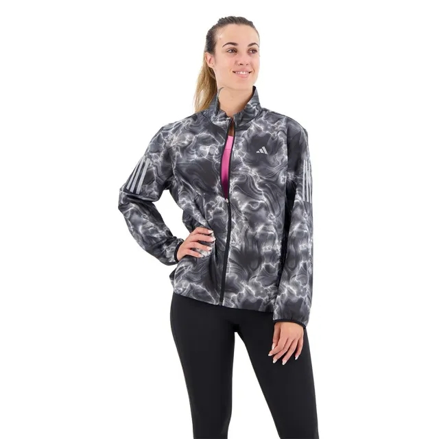 adidas Own The Run AOP Running Jacket Women - Black, Multicoloured