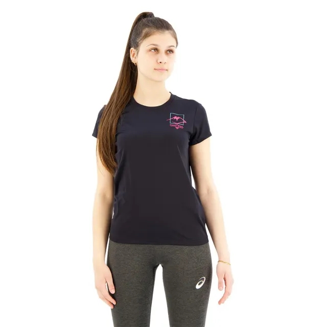 ASICS Fujitrail Logo Running Shirt Women - Black