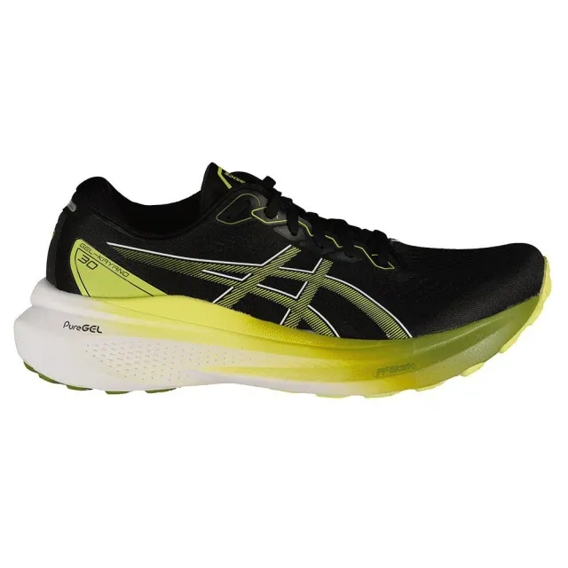 ASICS Gel-Kayano 30 Stability Running Shoe Men - Black, Neon Yellow