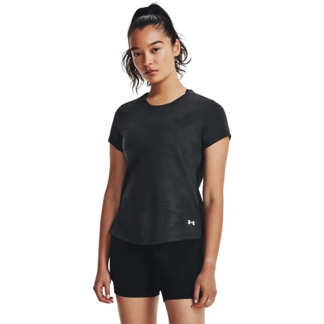 Under Armour Armour Ua Streaker Speed Camo Ss Running Vest Womens - Black