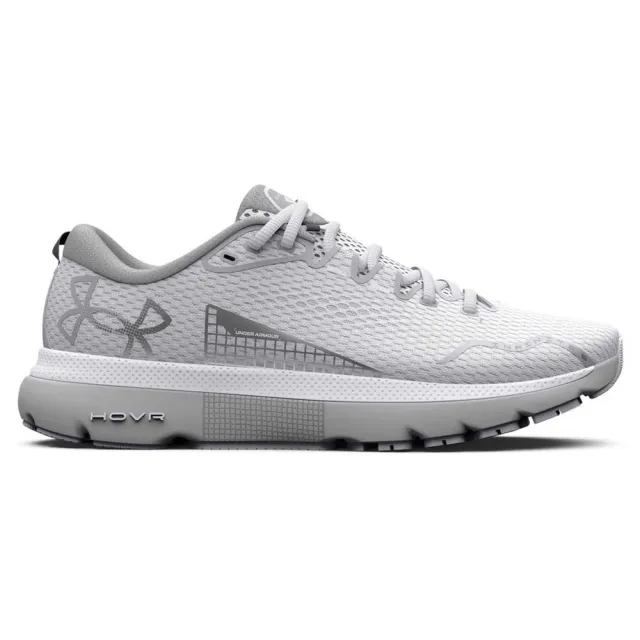 Under Armour Womenss Hovr Infinite 5 Running Shoes in White Textile