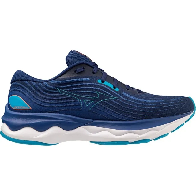 Mizuno Wave Skyrise 4 Neutral Running Shoe Men - Dark Blue, Light Blue