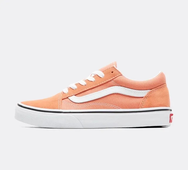 Vans Junior Old Skool Trainer - Orange - Size 4.5 - Orange