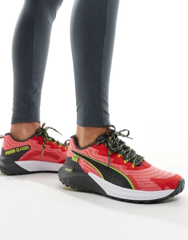 Puma Fast Track Nitro 2 Running Trainers In Red