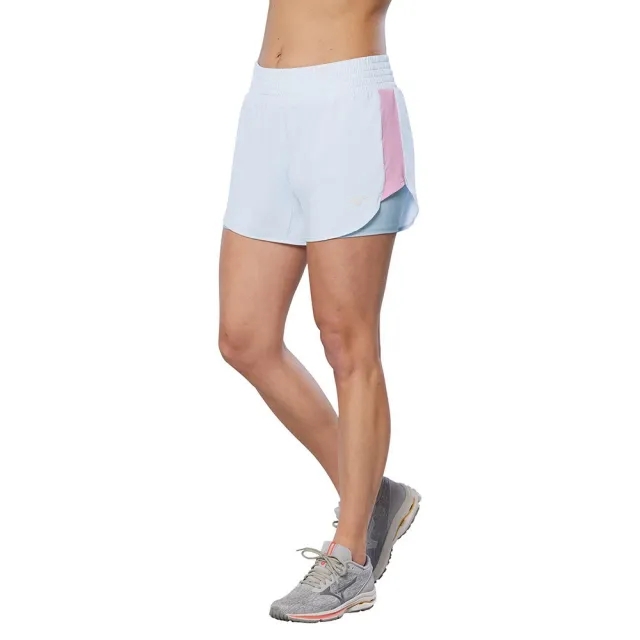 Mizuno 2in1 4.5 Running Shorts Women - Light Blue