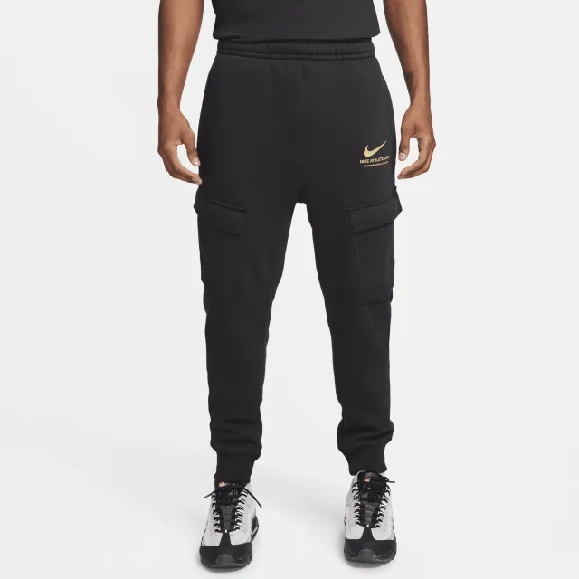 Nike Standard Issue Fleece Cargo Pant - Black - Size L - Black
