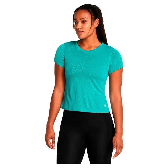 Under Armour Streaker Splatter SS Running Shirt Women - Turquoise