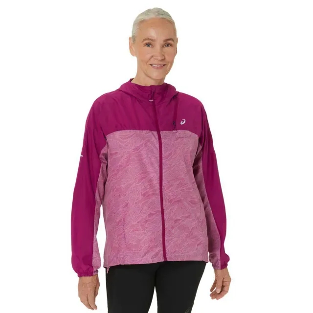 ASICS Fujitrail Packable Windbreaker Running Jacket Women - Berry, Pink