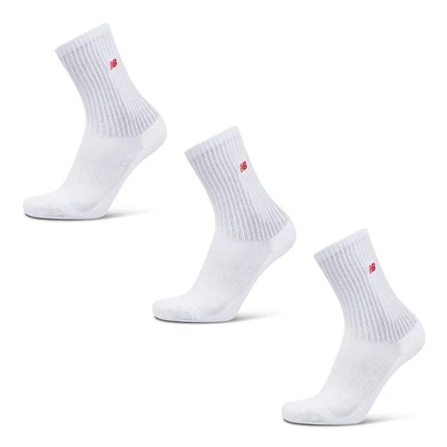 New Balance Crew 3 Pack Unisex Socks - Beige