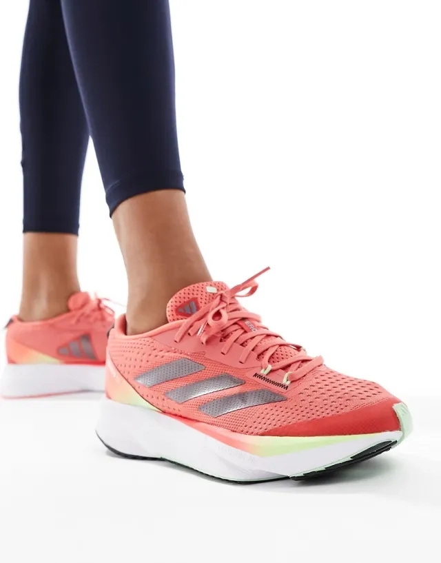 Adidas Running Adizero Sl Trainers In Red And Orange